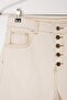 Ekru Yüksek Bel Straight/Düz Kesim %100 Pamuklu Jeans TWOSS26JE00183 - 7