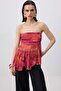 Çok Renkli Mendil Detaylı Boho Party Büstiyer TPRSS26BS00020