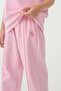 Girl's Crew Neck Embroidered Summer Regular Fit Pink Pajama Set Us2529-C-V2 - 3
