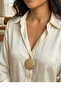 Patterned Covered Necklace - 2