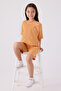 U.S. Polo Assn Girls' Orange Bermuda Set - 3