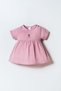 Baby Girl Crew Neck Embroidered Summer Regular Fit Purple Dress Usb2977-C-V1