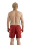 Men's Large Size Red Quick Dry Fabric Single Back Pocket Standard Size Swimsuit Swim Shorts - 3