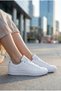Women's White Skin Sports Shoes 15306
