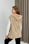 Women's Hooded Kangaroo Pocket Welsoft Fleece sweat mink - 3