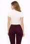 Women's Ecru Half Fisherman Soft Textured Knitted T-shirt - 3