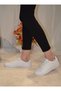Women's White Skin Sports Shoes 15306 - 6