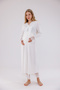 Ecru Special Lace Design Cotton Maternity Pajamas Set and Nightgown 4-Piece Set - 4