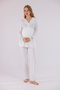 Ecru Lace Detailed Nursing-Friendly Cotton Maternity Pajama Set - 4