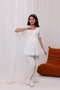 Ecru Lace Detailed Design Full Length Maternity Maternity Pajamas Set of 3 - 9
