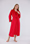 Cherry Special Lace Long Sleeve Cotton Full Length Maternity Nightgown-Robe Set of 2 - 8