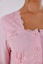 Powder Special Lace Long Sleeve Cotton Maternity Pajama Set - 2