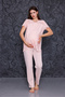 Powder Fisto Linen Maternity Maternity Pajama Set with Dressing Gown - 6