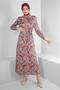 Ethnic Patterned Belt Dress 43753
