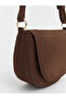 Suede Look Women's Shoulder Bag - 3