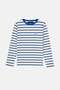 Panda Kids Heavyweight Long Sleeve T-Shirt - Navy Blue / Ecru