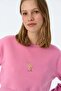 Ceylan Supersoft Crop Sweatshirt - Pink