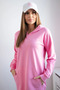 Rochie roz deschis cu glugă - 2