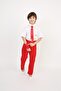 Boy's Short Sleeve Shirt Pants Strap Bow Tie Cravat
