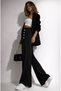Women's New Season Button Detailed Crepe Fabric Wide-Leg Trousers 4652 - 6