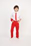 Boy's Short Sleeve Shirt Pants Strap Bow Tie Cravat - 4