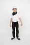 Boy's Short Sleeve Shirt Pants Strap Bow Tie Necktie April 23 October Show Outfit - 3