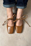 Women's Lace-Up Ballet Flats - 2