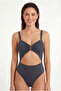 Sparkle low-cut swimsuit with accessories