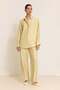Olive Fabric Detailed Relaxed Fit Long Sleeve Shirt