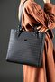 Large Size Embossed Printed Women's Shoulder Bag - Jpm4067 - 2