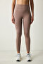 Vison High Waist Ankle Length Sports Legging - 2