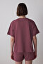 Bordeaux Freya Plaid Cotton Crew Neck Short Sleeve Shorts Pyjamas Set Pajama Set - 3