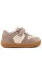 Bob Genuine Leather Cream Sand Fluffy Barefoot Velcro Elastic Baby Sneakers Shoes - 3