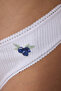 Pointelle Cotton V Shape Snow White Brazilian Panties Briefs - 3