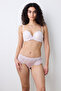 Heart Broderie Pink Bra