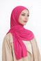Shawl Combed Cotton Specially Stitched Long Seasonal Fussia - 6