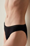 Black Cotton Easy Slip Panties Briefs - 3