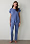 Indigo Hailee Crew Neck Short Sleeve Pyjama Set