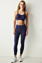 Dark Indigo Crop Length Active Legging - 3