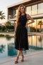 Women's Skirt, Flawed Midi Length, Bow Detail, Sleeveless Lace, Evening Dress, Wedding Invitation, Proposal, Engagement Dress - 2
