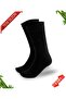 Black Color Men's Non-Squeezing Winter Bamboo Socks Set of 6 (Brass Knitted Non-Squeezing Bamboo Socks) - 5