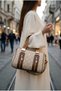 Miami Polo Club Miami Polo Clup Cream Women's Cylinder Quilted Cream Model Hand and Shoulder Bag - 2