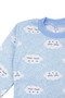 Baby Boy Cloud Patterned Bottom Top Blue 2-Piece Pajama Set - 6