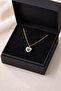 Blue Crystal Heart Zircon Stone Necklace - 3