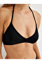 Halter Neck Bralet Bikini Top with Metal Closure Detail - 5