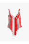 Heart Neckline Swimsuit Underwire Thin Straps - 4