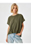 Off Shoulder Short Sleeve Blouse Comfortable Fit Round Neck - 3