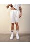 شورت رجالي أبيض خفيف بقصة فضفاضة كتان - 4