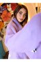 وشاح كتف ناعم وسميك سادة مقاس 70 × 180 سم 1206 أرجواني - 6