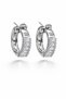 Nobile Ray Xuping Women's Steel Zircon Stone Earrings Non Tarnish Anti Allergic Silver Color